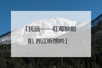 抚远——红莓映朝阳 界江听熊吟