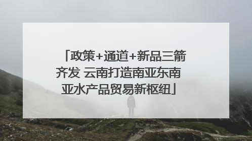 政策+通道+新品三箭齐发 云南打造南亚东南亚水产品贸易新枢纽