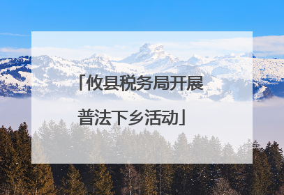 攸县税务局开展普法下乡活动