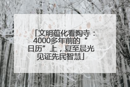 文明蕴化看陶寺：4000多年前的“日历”上，夏至晨光见证先民智慧