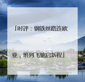 时评：钢铁丝路连欧亚，班列飞驰启新程