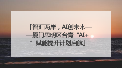 智汇两岸，AI创未来——厦门思明区台青“AI+”赋能提升计划启航