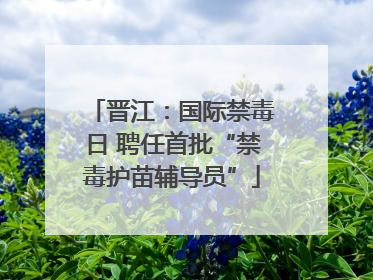 晋江：国际禁毒日 聘任首批“禁毒护苗辅导员”
