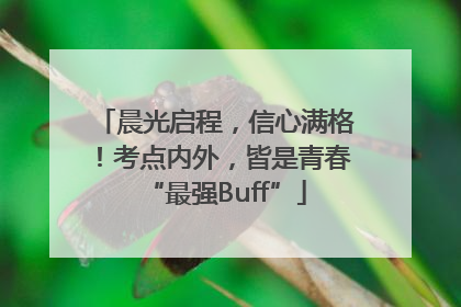 晨光启程，信心满格！考点内外，皆是青春“最强Buff”