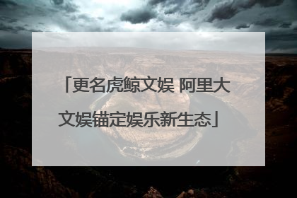 更名虎鲸文娱 阿里大文娱锚定娱乐新生态