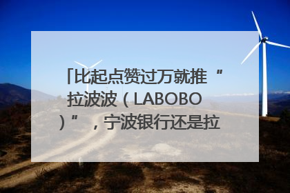 比起点赞过万就推“拉波波（LABOBO）”，宁波银行还是拉业绩吧｜财经辣评