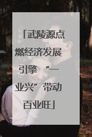 武陵源点燃经济发展引擎 “一业兴”带动百业旺