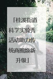 桂溪街道科学实验秀活动助力传统商圈焕新升级