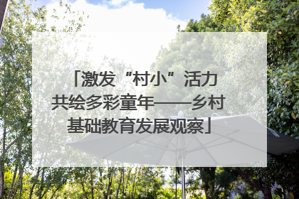 激发“村小”活力 共绘多彩童年——乡村基础教育发展观察