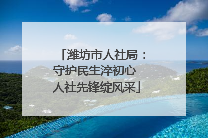 潍坊市人社局：守护民生淬初心 人社先锋绽风采
