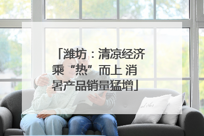 潍坊：清凉经济乘“热”而上 消暑产品销量猛增