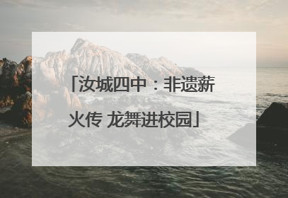 汝城四中：非遗薪火传 龙舞进校园