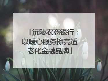 沅陵农商银行：以暖心服务擦亮适老化金融品牌