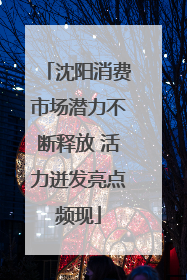 沈阳消费市场潜力不断释放 活力迸发亮点频现