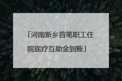 河南新乡首笔职工住院医疗互助金到账