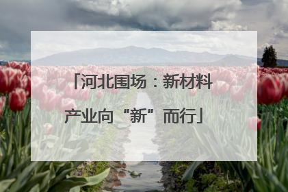 河北围场：新材料产业向“新”而行