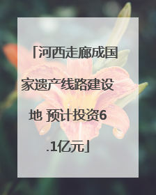 河西走廊成国家遗产线路建设地 预计投资6.1亿元