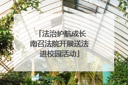 法治护航成长 南召法院开展送法进校园活动