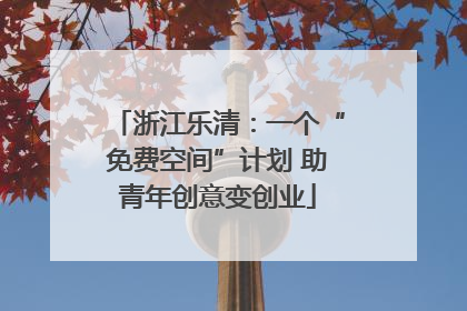 浙江乐清：一个“免费空间”计划 助青年创意变创业