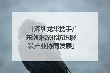 深圳龙华携手广东潮阳深化纺织服装产业协同发展