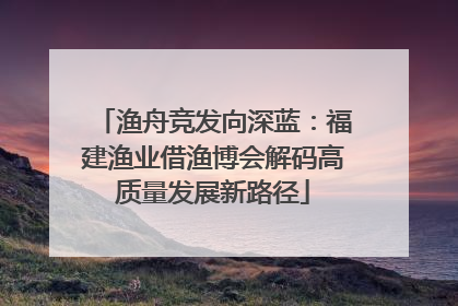 渔舟竞发向深蓝：福建渔业借渔博会解码高质量发展新路径