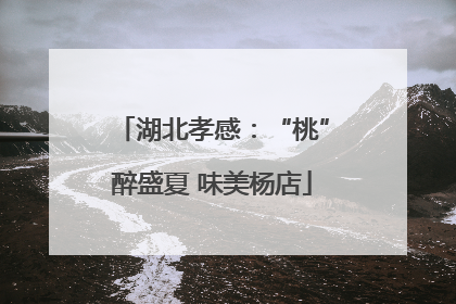 湖北孝感：“桃”醉盛夏 味美杨店