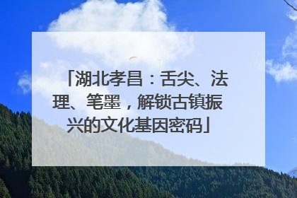 湖北孝昌：舌尖、法理、笔墨，解锁古镇振兴的文化基因密码