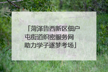 菏泽鲁西新区佃户屯街道织密服务网 助力学子逐梦考场