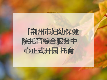 荆州市妇幼保健院托育综合服务中心正式开园 托育宣传月同步启动