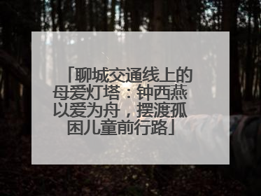 聊城交通线上的母爱灯塔：钟西燕以爱为舟，摆渡孤困儿童前行路