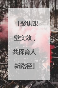 聚焦课堂实效，共探育人新路径