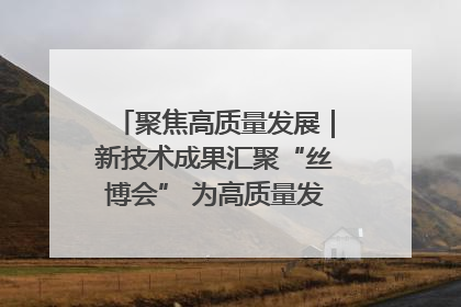 聚焦高质量发展｜新技术成果汇聚“丝博会” 为高质量发展注入新动能