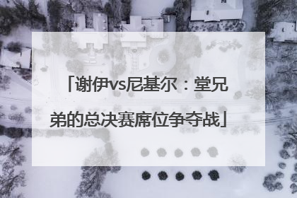 谢伊vs尼基尔：堂兄弟的总决赛席位争夺战