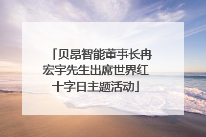 贝昂智能董事长冉宏宇先生出席世界红十字日主题活动