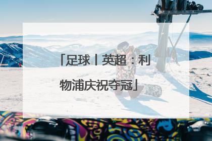 足球丨英超：利物浦庆祝夺冠