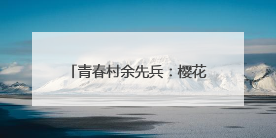 青春村余先兵：樱花树下的乡村振兴“领航人”｜先锋引领⑪