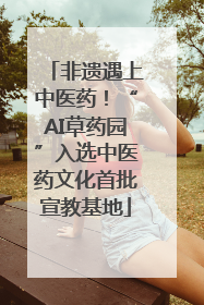 非遗遇上中医药！“AI草药园”入选中医药文化首批宣教基地