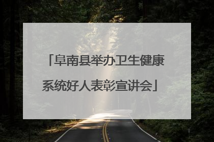 阜南县举办卫生健康系统好人表彰宣讲会
