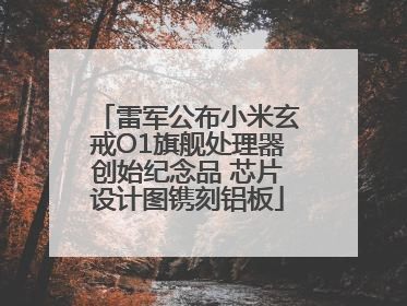 雷军公布小米玄戒O1旗舰处理器创始纪念品 芯片设计图镌刻铝板