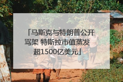 马斯克与特朗普公开骂架 特斯拉市值蒸发超1500亿美元