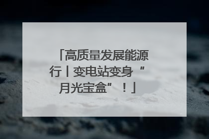 高质量发展能源行丨变电站变身“月光宝盒”！