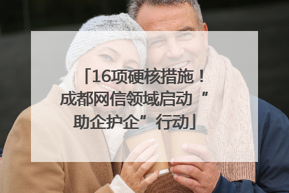 16项硬核措施！成都网信领域启动“助企护企”行动