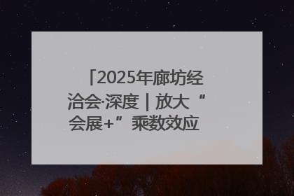 2025年廊坊经洽会·深度｜放大“会展+”乘数效应 打造消费新场景