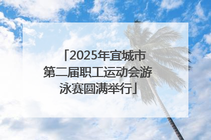 2025年宜城市第二届职工运动会游泳赛圆满举行