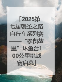 2025第七届朝圣之路自行车系列赛——“孝贤故里”环鱼台100公里挑战赛启幕