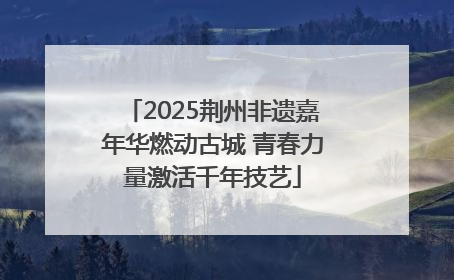 2025荆州非遗嘉年华燃动古城 青春力量激活千年技艺