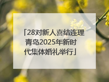 28对新人喜结连理 青岛2025年新时代集体婚礼举行