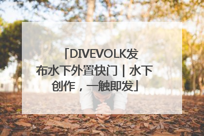 DIVEVOLK发布水下外置快门｜水下创作，一触即发