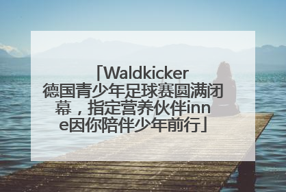 Waldkicker德国青少年足球赛圆满闭幕，指定营养伙伴inne因你陪伴少年前行