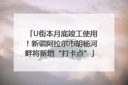 U街本月底竣工使用！新疆阿拉尔市胡杨河畔将新增“打卡点”